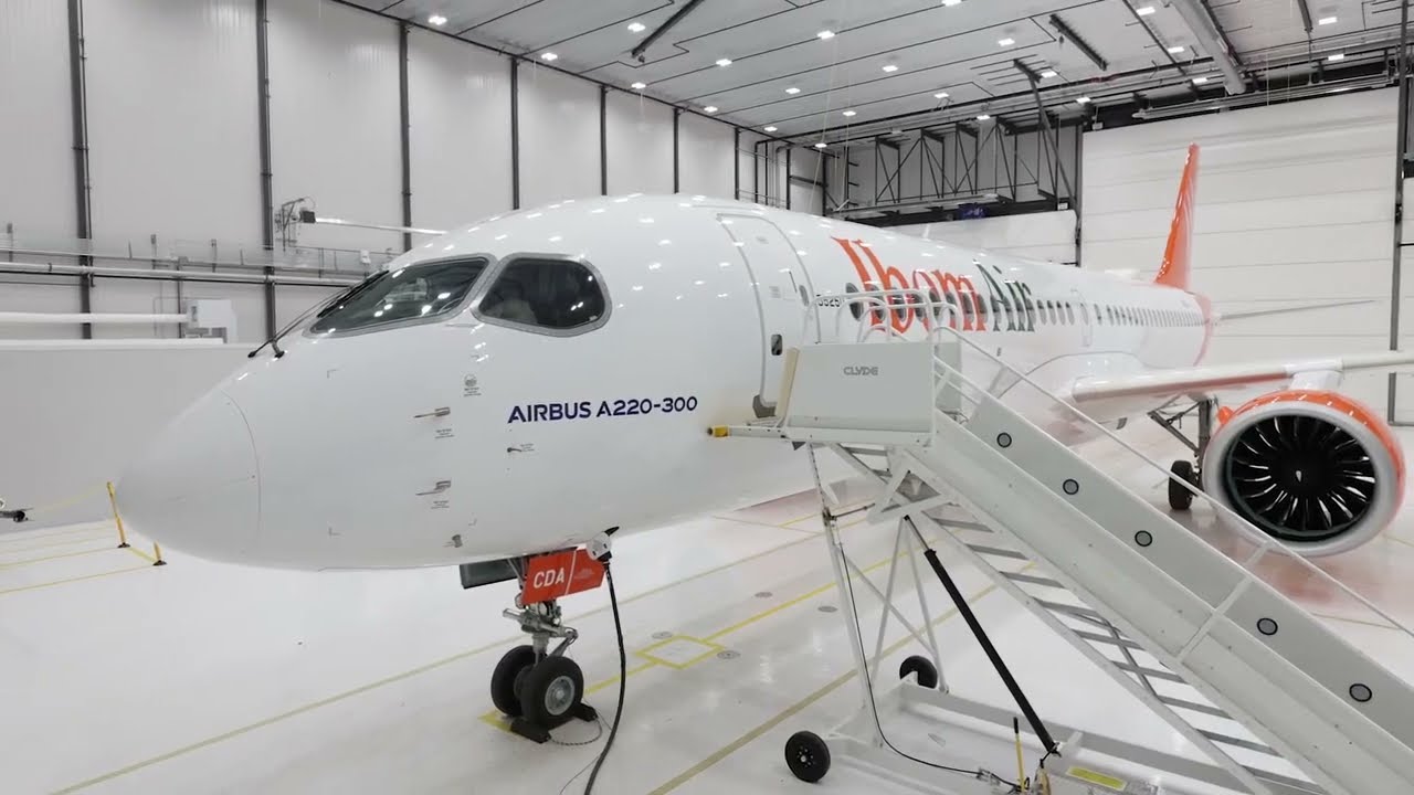 First brand new Airbus A220-300 received by IBOM AIR