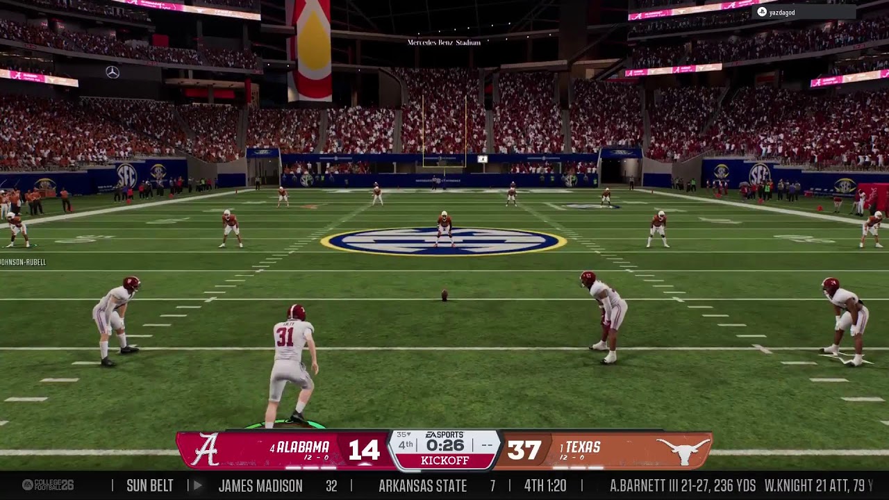 Gridiron Gang Y2 SEC Championship 1 Texas Vs 4  Alabama