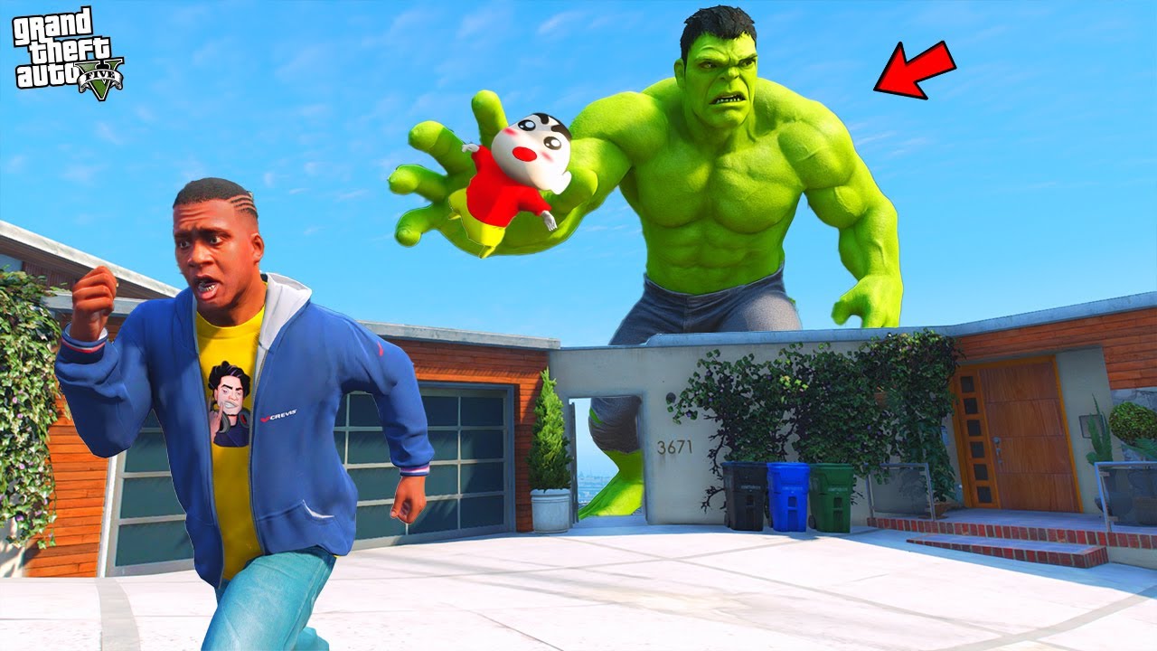 Shinchan and Franklin Kidnapped By Hulk In GTA 5 | Paradox FTW