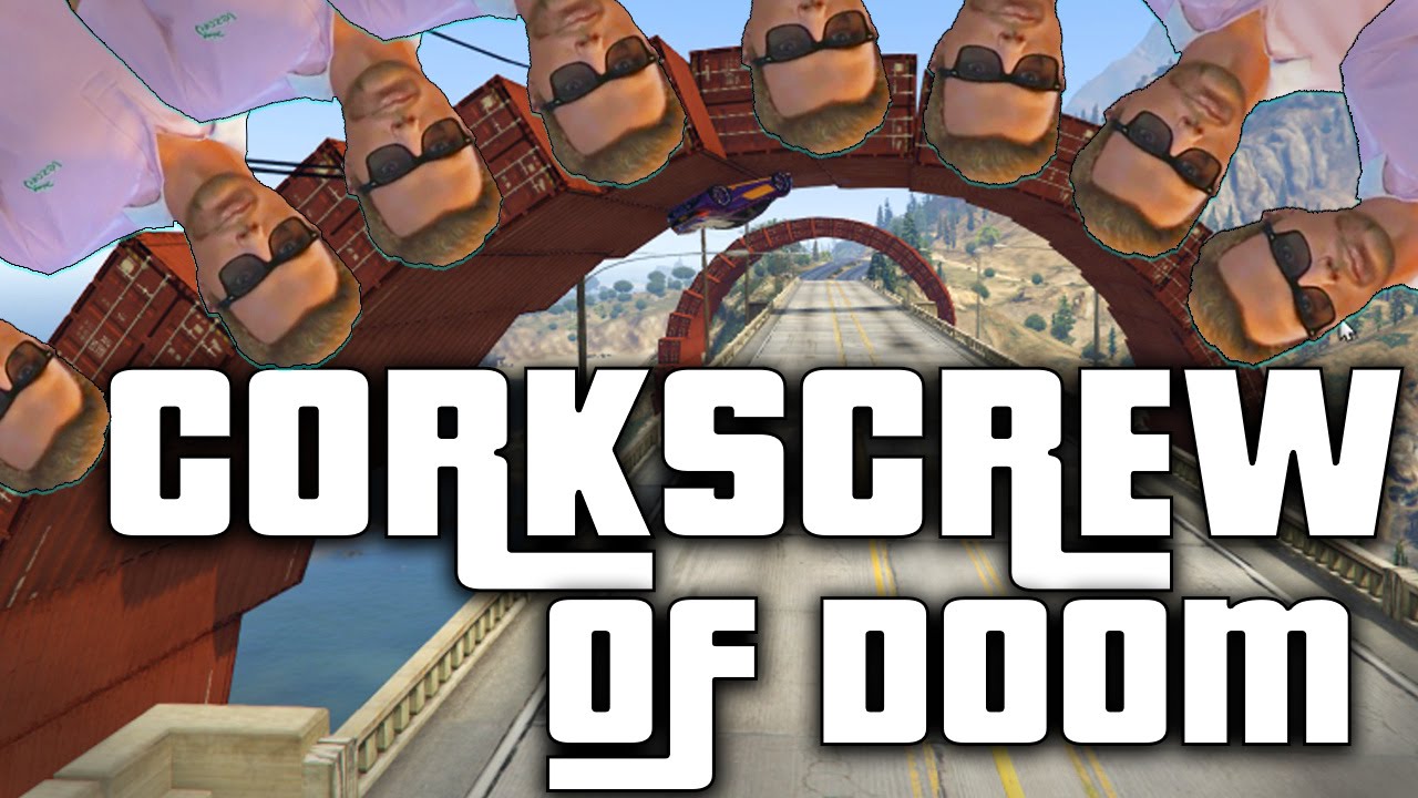 SquiddyPlays - GTA V RACES! - CORKSCREW OF DOOM!