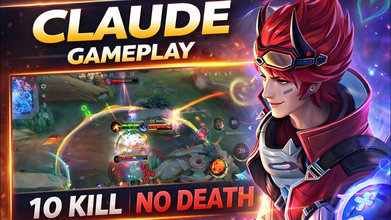 Claude Perfect Game 🔥 10 Kills 0 Deaths | Ranked Gameplay MLBB