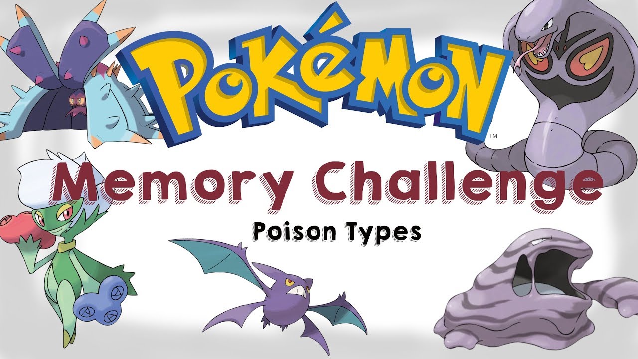 [ASMR] Pokemon Memory Challenge (Poison Types)