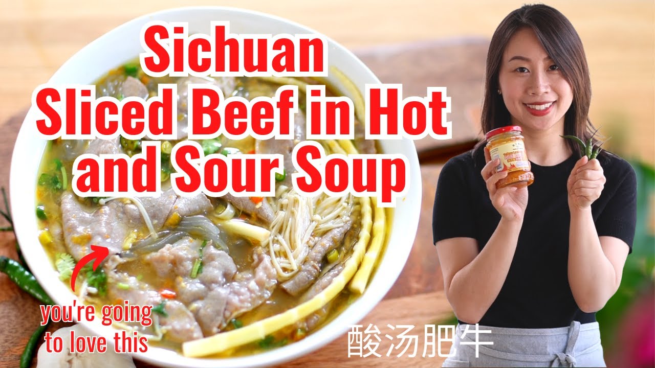Sichuan Sliced Beef in Hot and Sour Soup| Suan Tang Fei Niu 酸汤肥牛