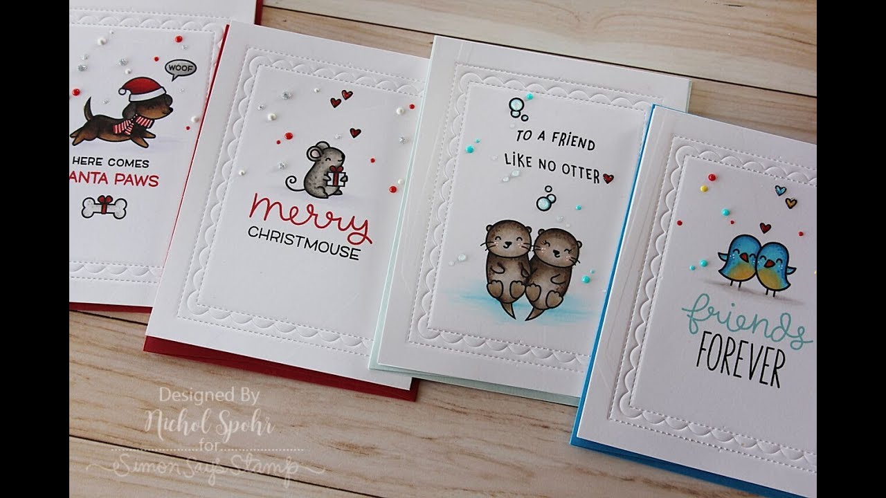 Four Cards, One Stamp Set (Simon Says Stamp Cyber Monday Exclusive)