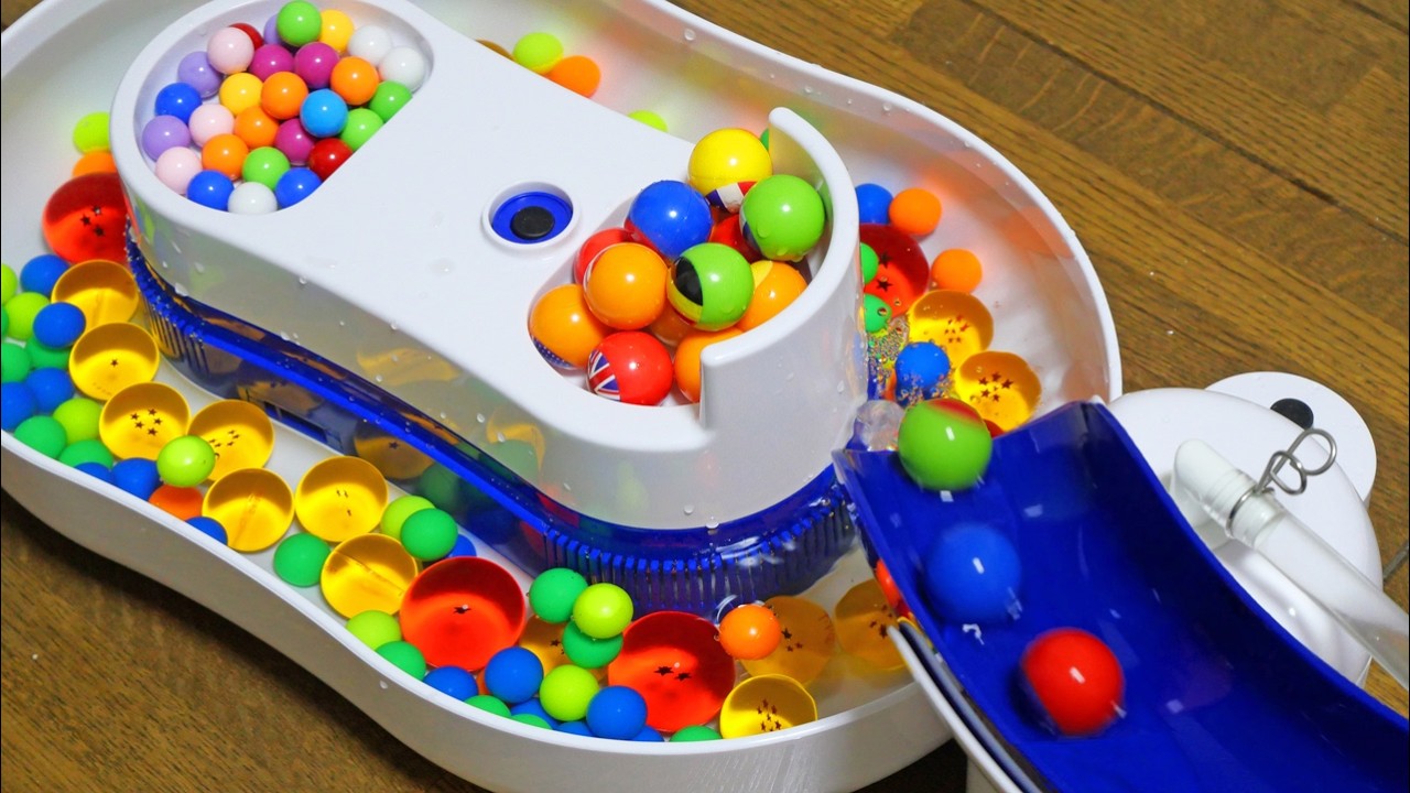 Marble Run Race ASMR ☆ Handmade wooden course & transparent pipes
