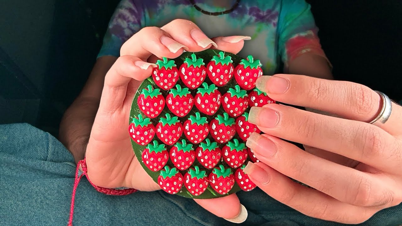 ASMR 1+ HOUR Tapping & Scratching on Random Triggers 🍓 - lofi