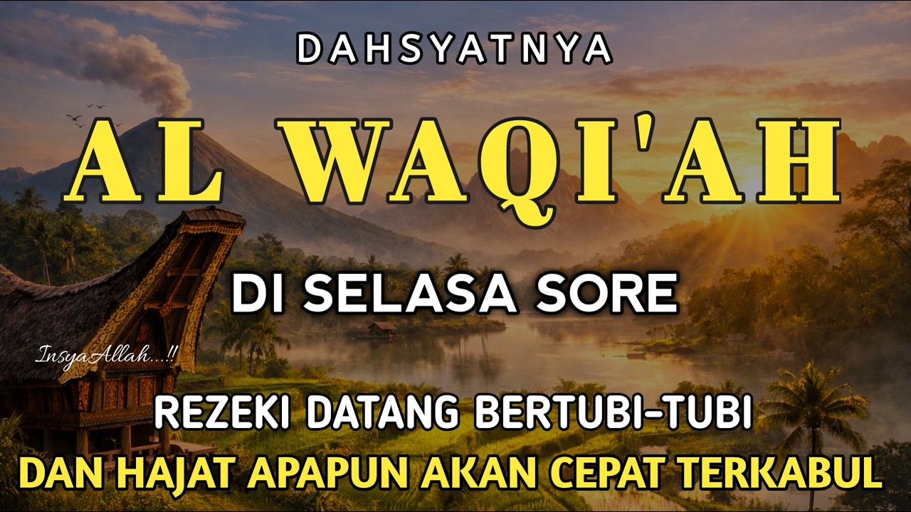 Surah Al Waqi'ah 7X,Semoga yang mendengarkan hutangnya lunas dan diberkahi hidupnya | Live Part 126