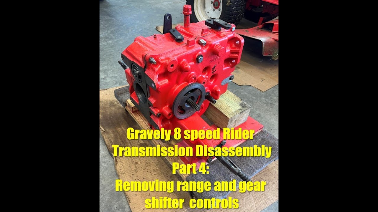 Gravely Professional G Series Rider Transmission Disassembly Pt4