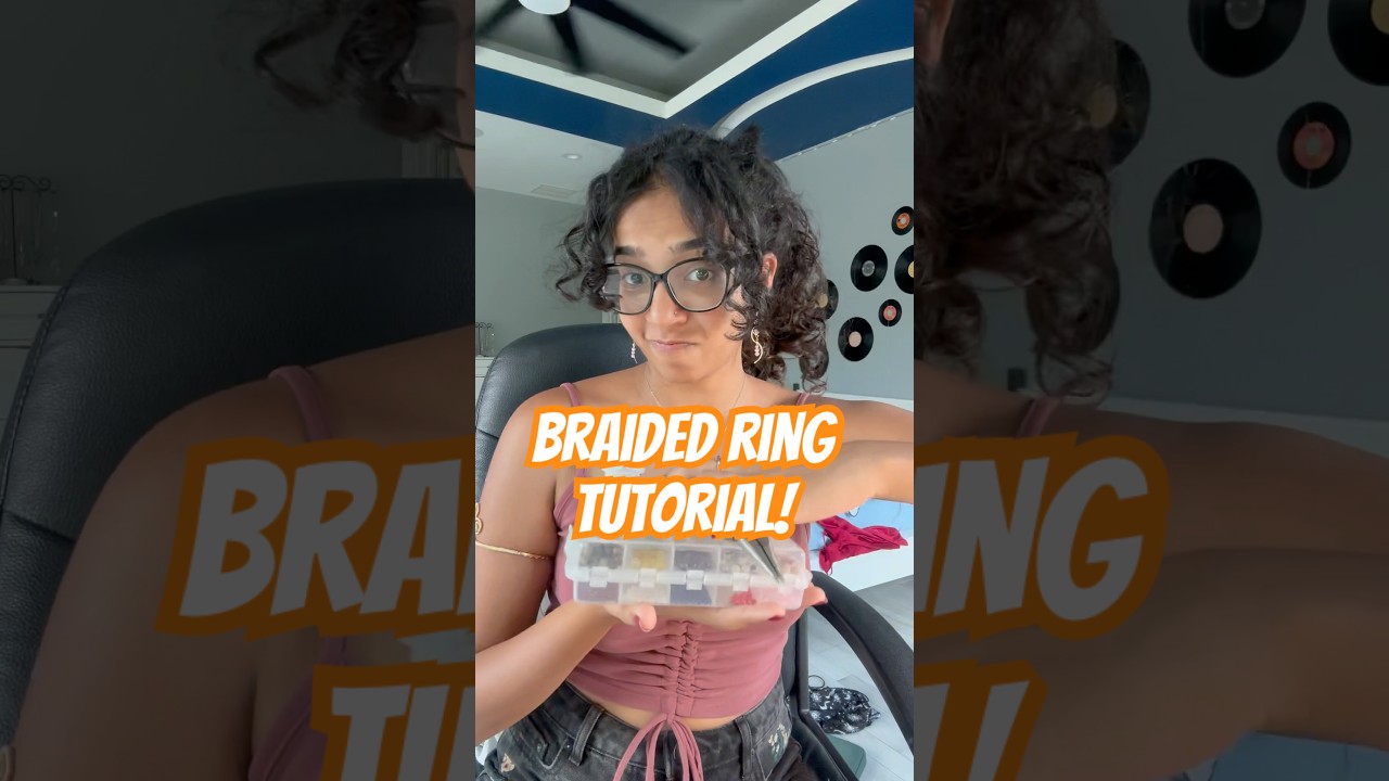 Braided ring tutorial! Lemme know if it was helpful :) #summerjewellery #summer #summerfits #rings