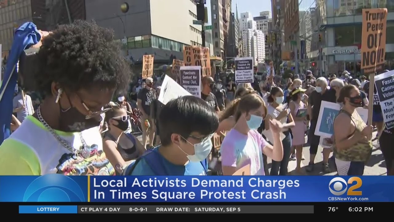 Local Activists Demand Charges In Times Square Protest Crash