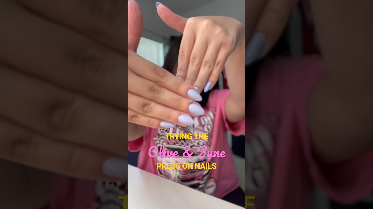 TRYING THE OLIVE & JUNE PRESS ON NAILS #pressonnails #nailsonabudget #nailsathome #lifestyle #beauty