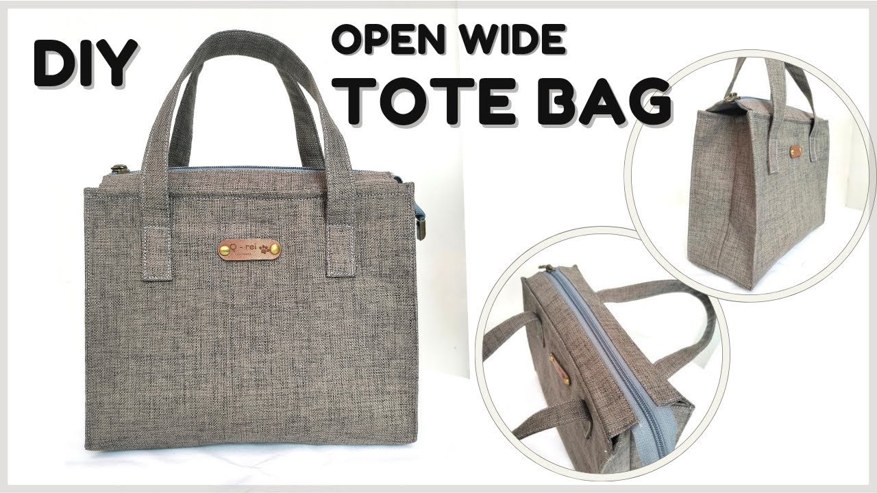 How To Make an Open Wide Tote Bag | Diy Simple Open Wide Tote Bag