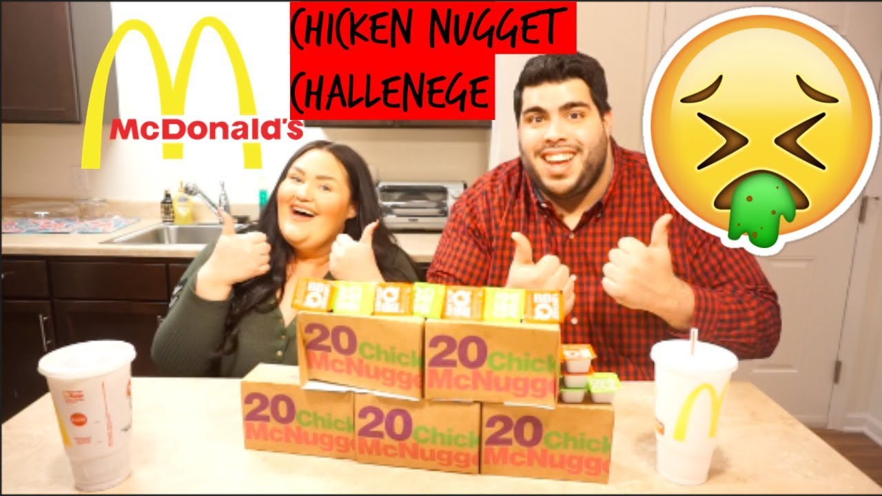 Plus Size Couple Complete's Chicken Nugget Challenge In 10 Minutes!!🍗🤢