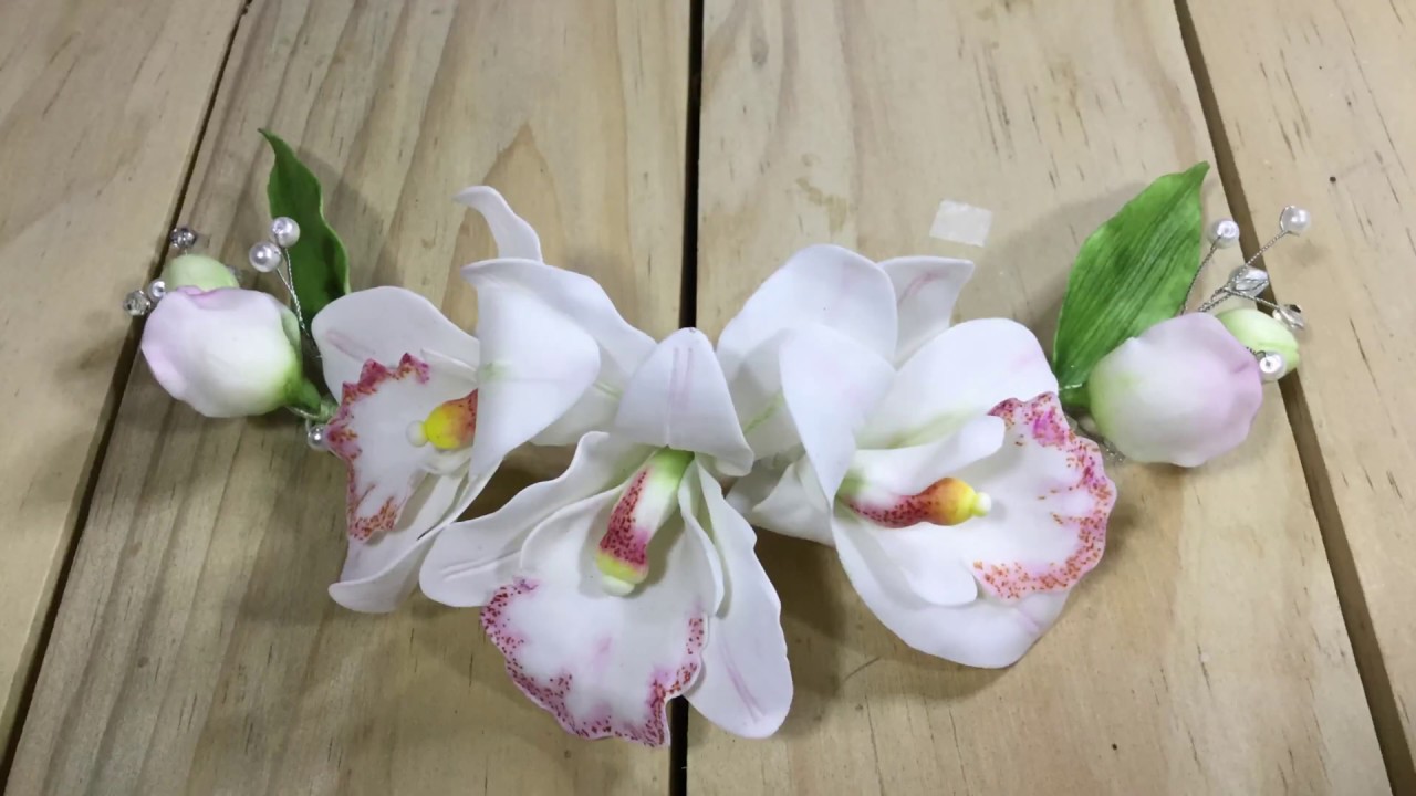 Tocado de Novia con Orquídeas 2 | Fácil con la Abuela