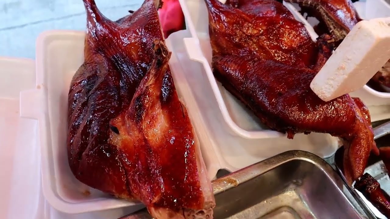 Hong Kong Food || Chinese Roasted Pipa Duck YUMMY || YUMMY.