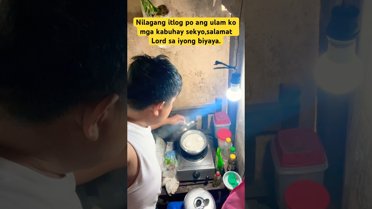 Nilagang itlog po ang ulam ko mga kabuhay sekyo,salamat Lord sa iyong biyaya.