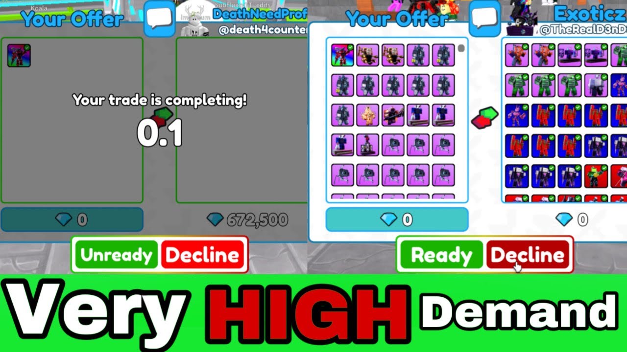 What do ppl offer for UTDM? *INSANE DEMAND* (TTD)