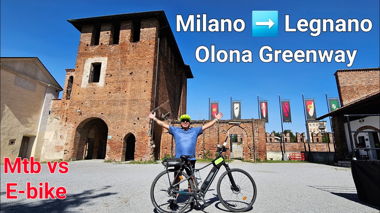 OLONA GREENWAY Milano 🔁 Legnano 👉 66Km Mtb vs E-bike 🚴‍♂️🔥