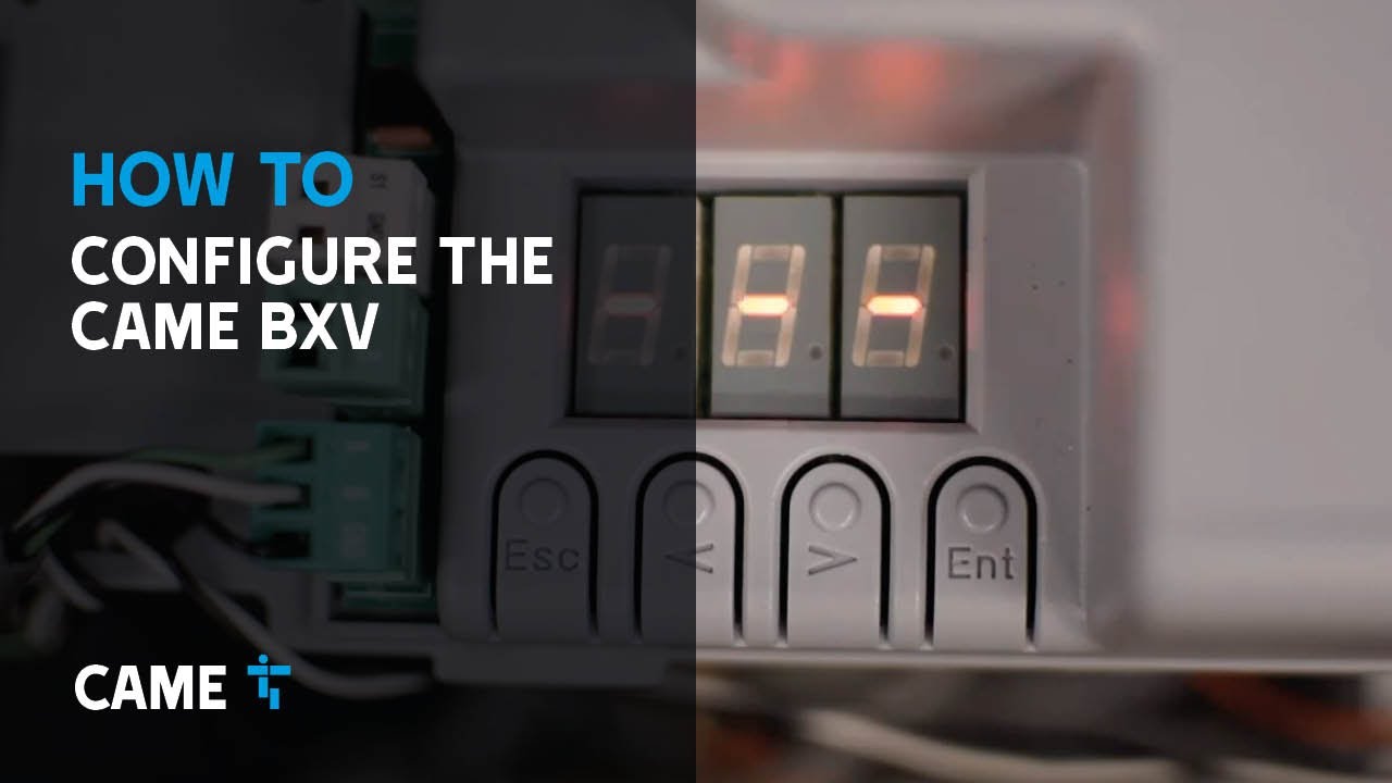CAME: How to... Configure the CAME BXV for automatic sliding gates