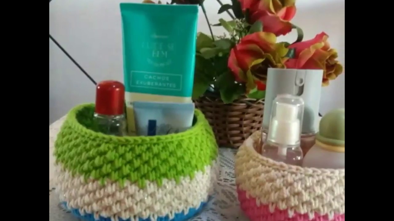 Cesto organizador de crochê🌷