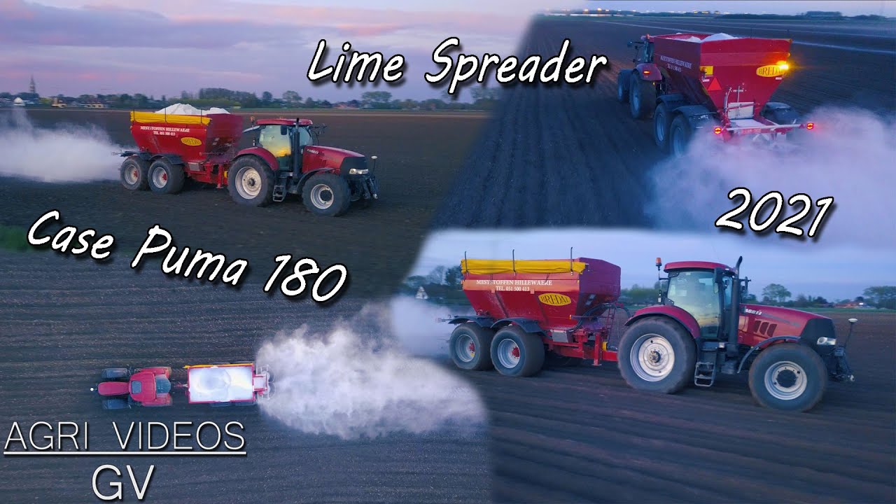 Case Puma 180 | Bredal | Lime Spreading 2021 | 4K