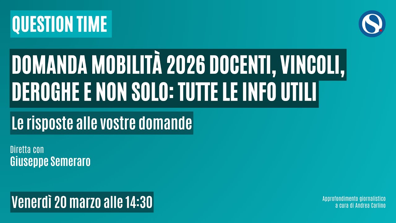 Domanda mobilità 2026 docenti, vincoli, deroghe e non solo: tutte le info utili