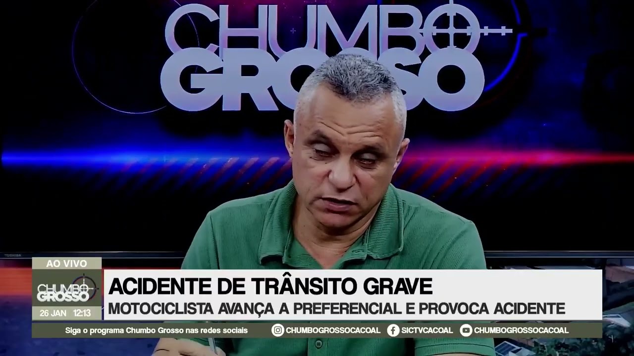 MOTOCICLISTA AVANÇA A PREFERENCIAL E PROVOCA ACIDENTE