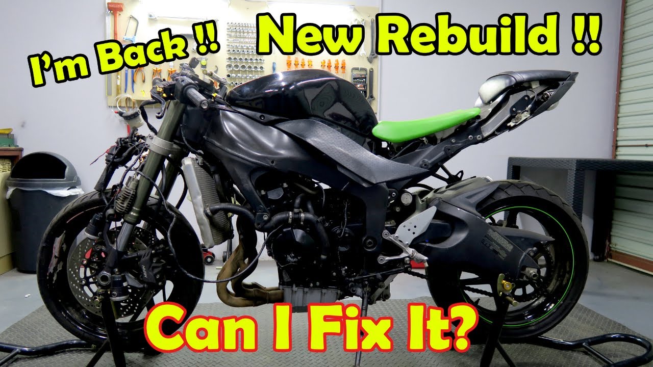 Восстановление разбитого Kawasaki ZX-6R 2012 года