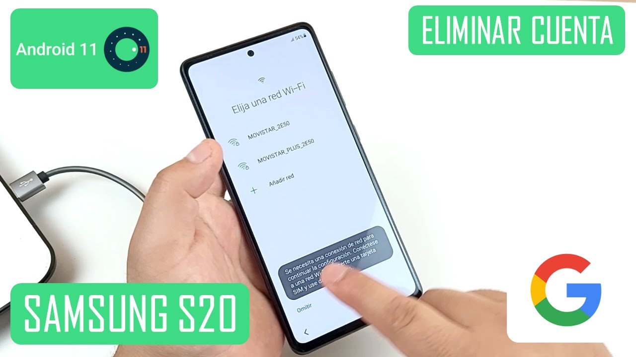 Eliminar Cuenta de Google Samsung Galaxy S20 FE | Android 11