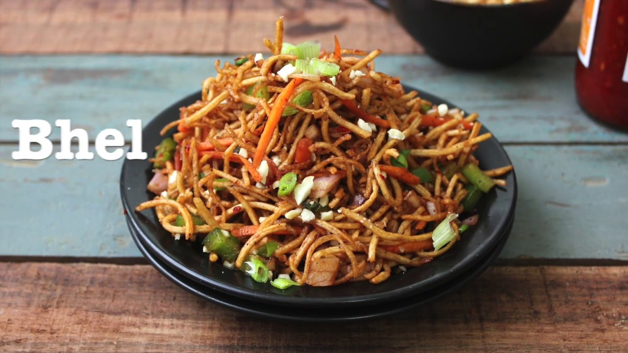Chinese Bhel Recipe | Crispy Noodle Chaat