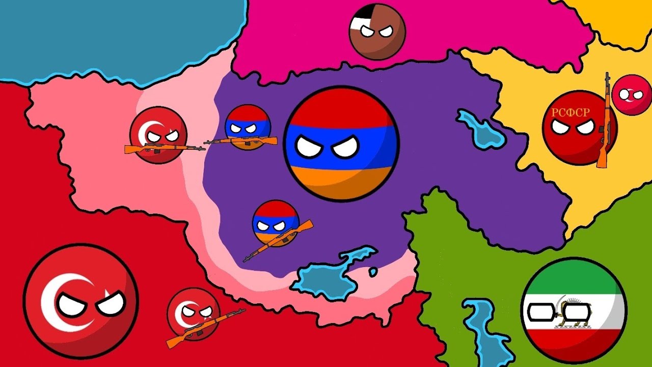 History of Armenia 1900-2021 [Countryballs]
