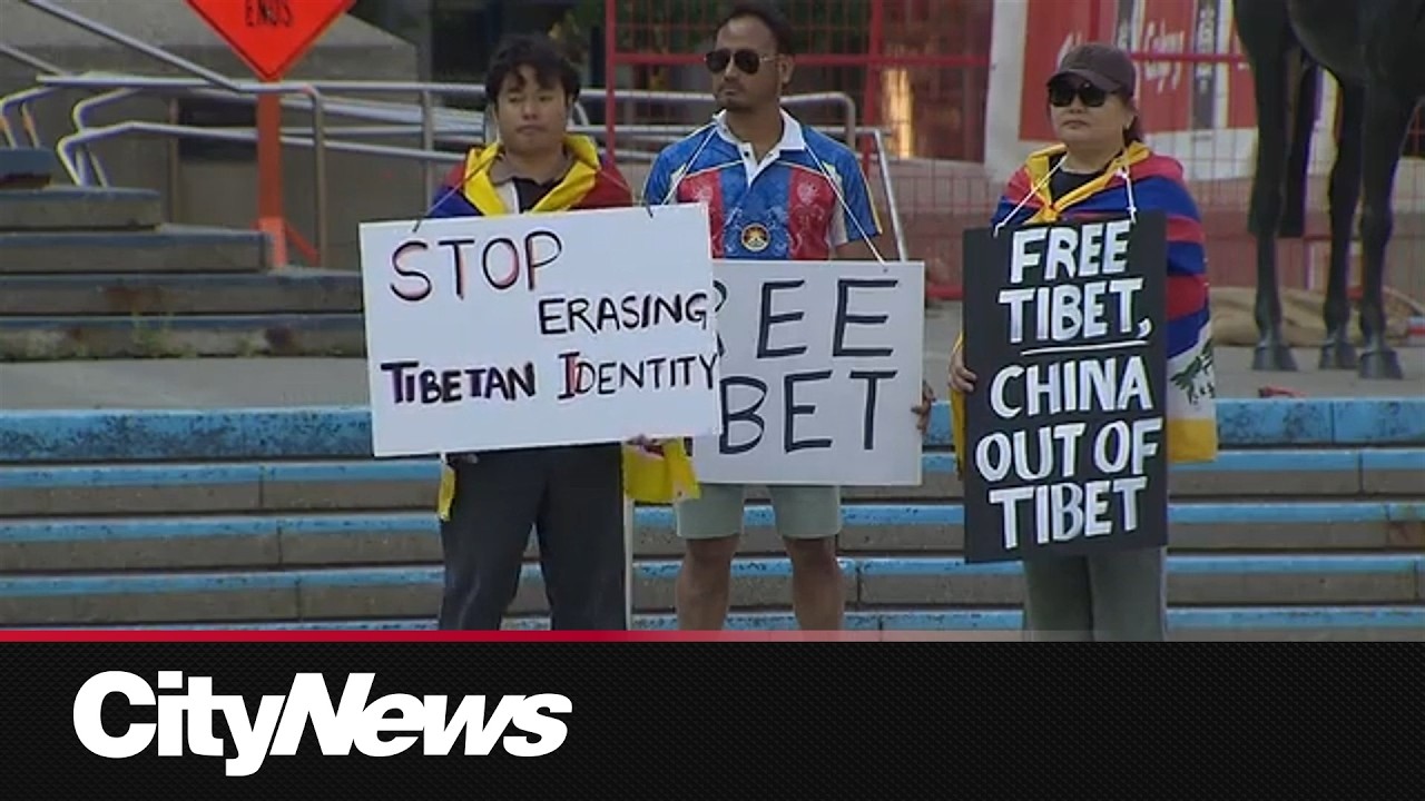Calgary Tibetan community rallies against&nbsp;Chinese law at city hall