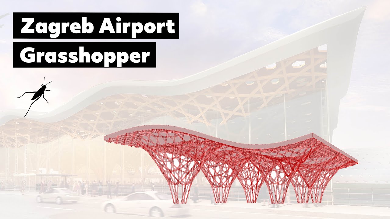 Grasshopper - Zagreb Airport Terminal by Shigeru Ban Architects