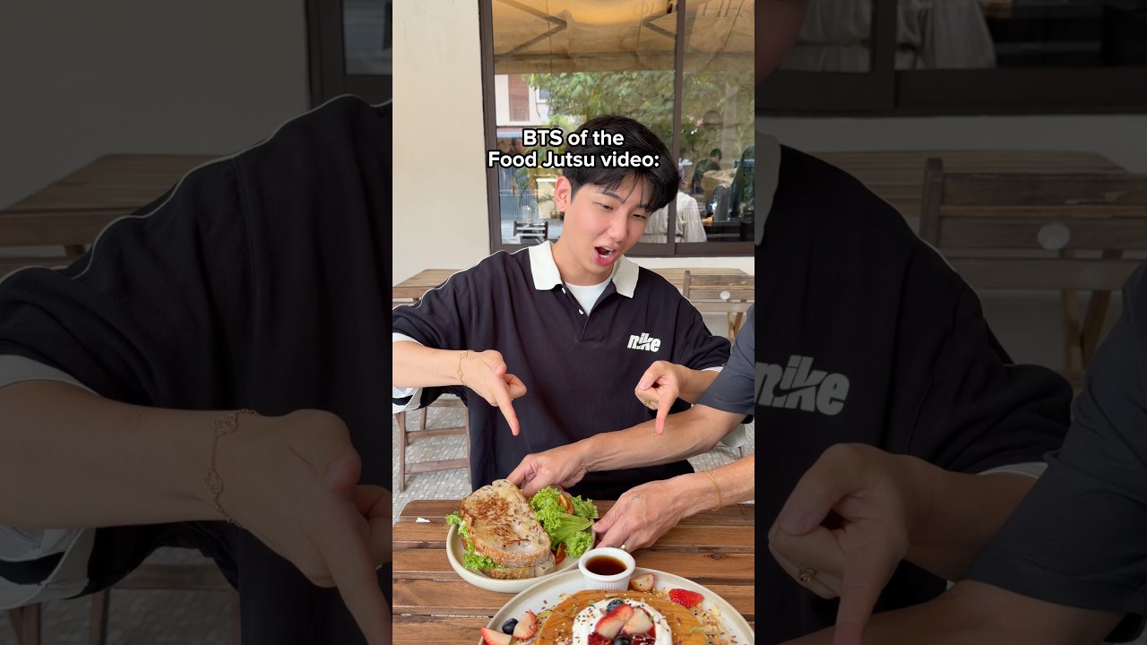 BTS of food jutsu video TUTORIAL