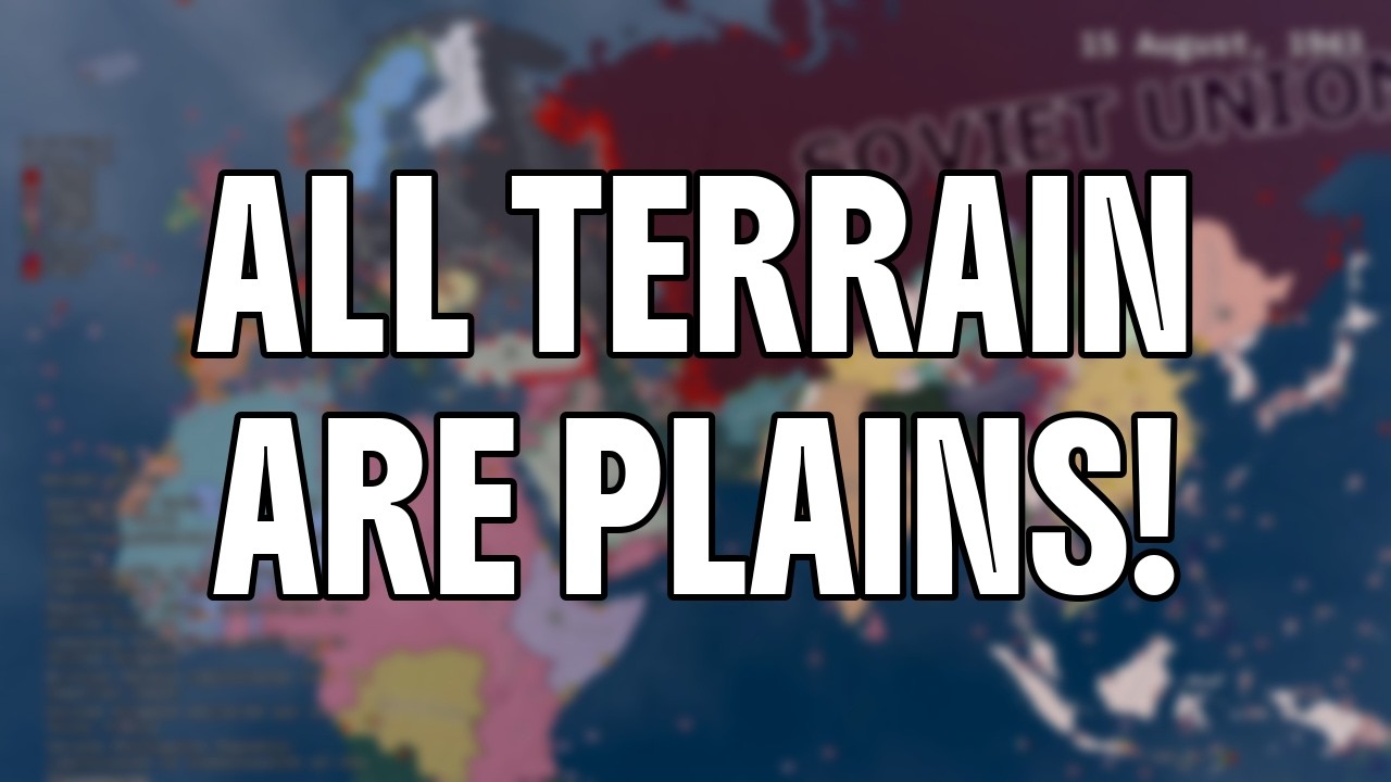 What If All Terrain Was Flat? | HOI4 Timelapse