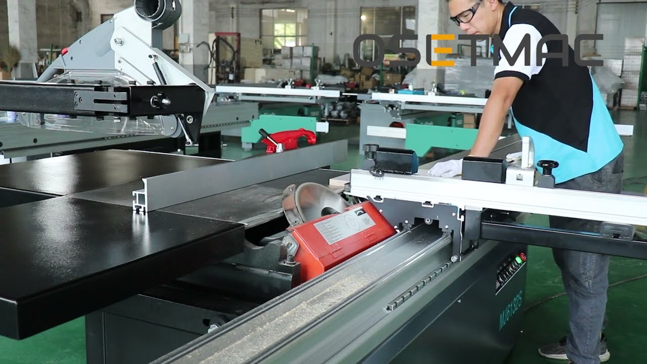 OSETMAC Precision Sliding Table Saw MJ6132S Special Black Version