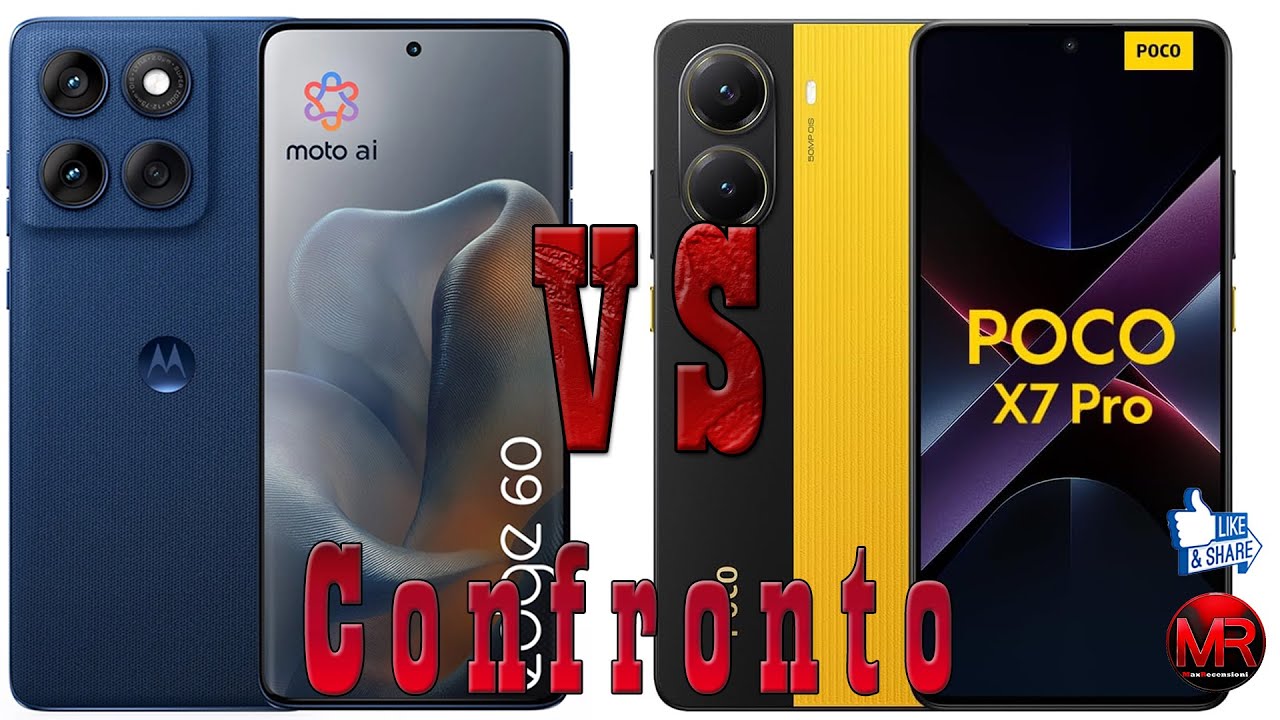 Motorola Edge 60 vs Poco X7 Pro: Equilibrio o Potenza Bruta?
