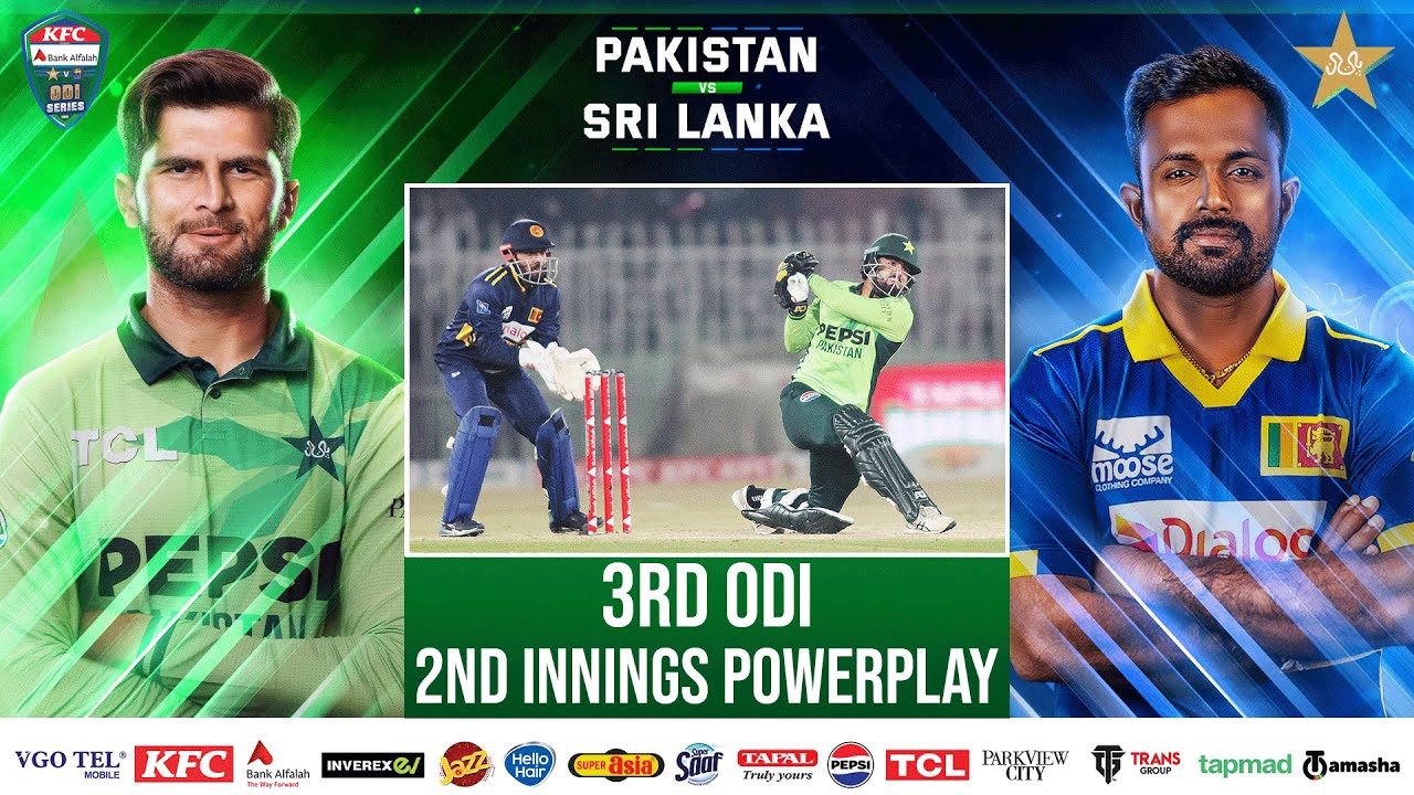 2nd Innings Powerplay | Pakistan vs Sri Lanka ODI series 2025 | 3rd ODI | PCB | M2S1U