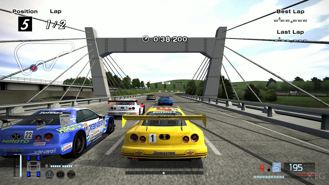 [#1418] Gran Turismo 4 - JGTC GT-R (R34) Battle PS2 Gameplay HD