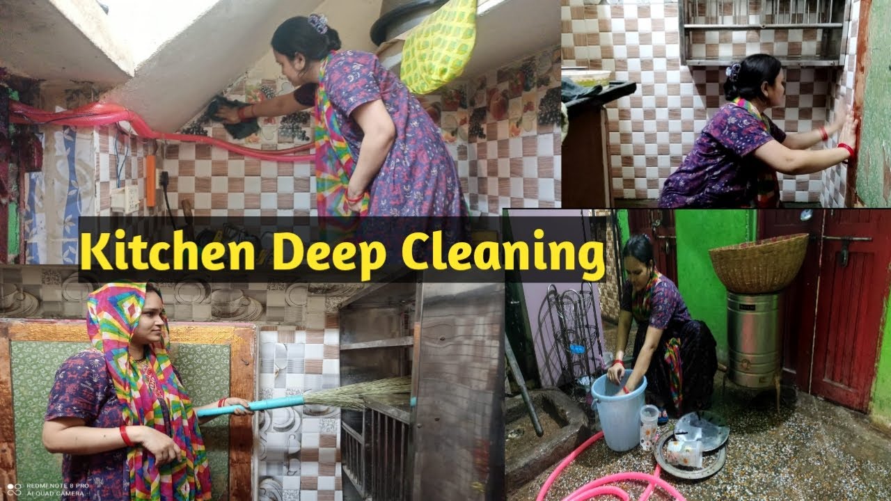 Kitchen Deep Cleaning Routine,Indian kitchen deep cleaning routine,monthly kitchen cleaning