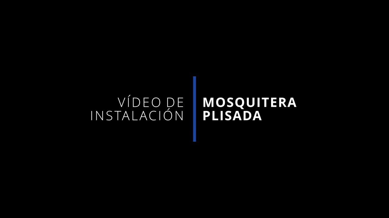 Instalación de mosquitera plisada
