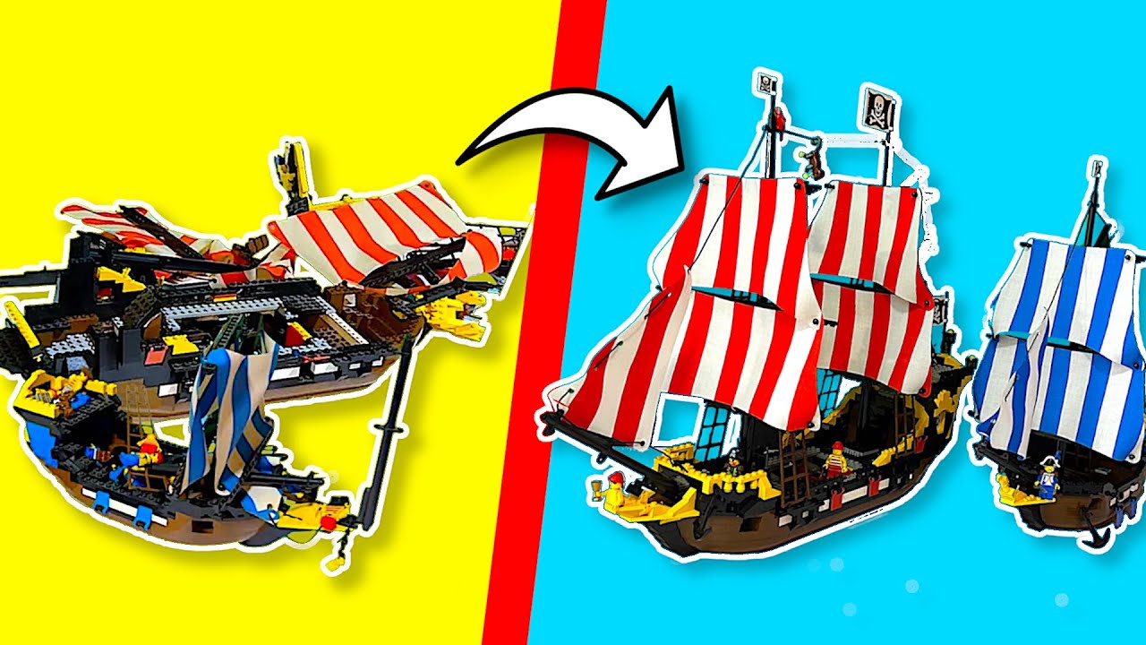 HOW TO Refurbish Vintage LEGO Pirate Ships!