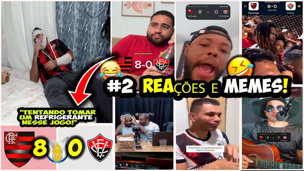 🔥😂 INTERNET EXPLODE APÓS GOLEADA DO FLAMENGO SOBRE O VITÓRIA! ⚫🔴