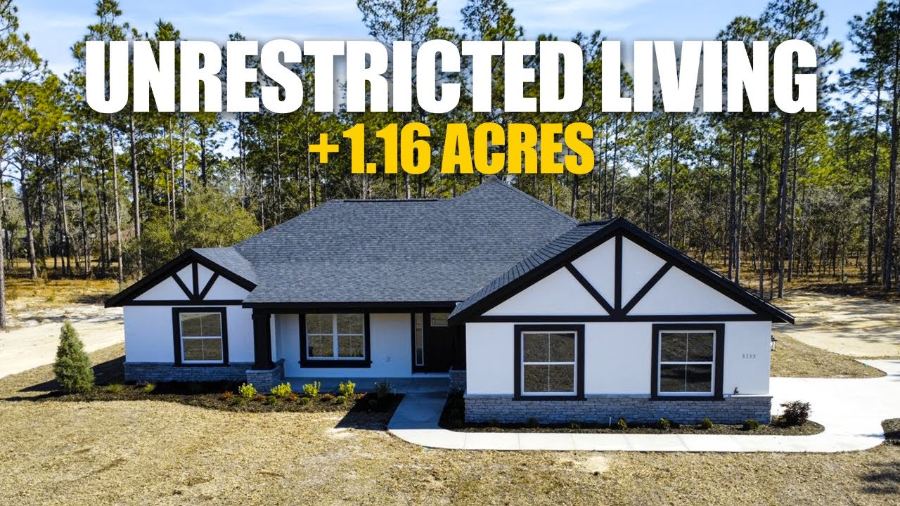 We toured a brand NEW Florida home with 1.16 acres + NO HOA!