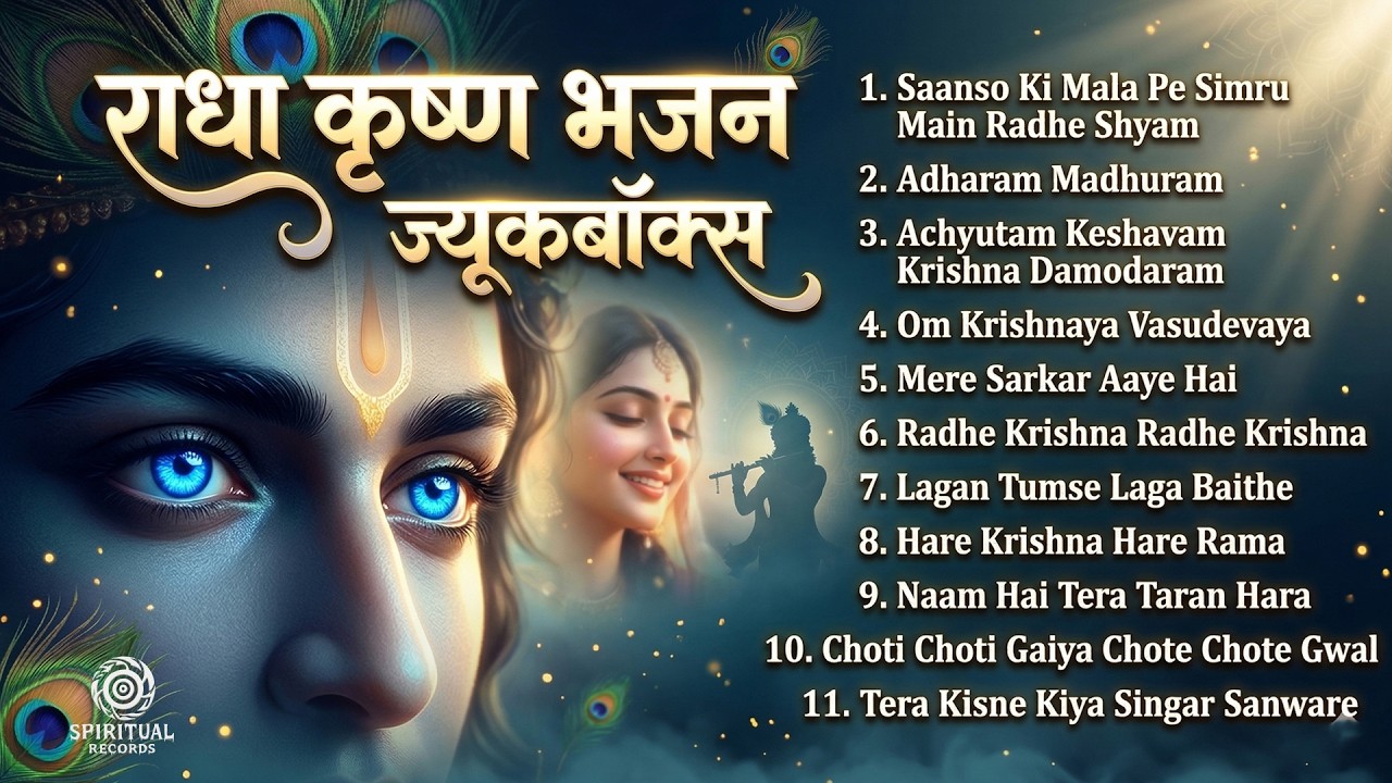 Radha Krishna Nonstop Bhakti Songs | 11 Top Krishna Bhajans | Spiritual Peace