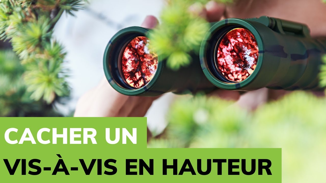 Cacher un VIS-À-VIS EN HAUTEUR au jardin 🏡👀