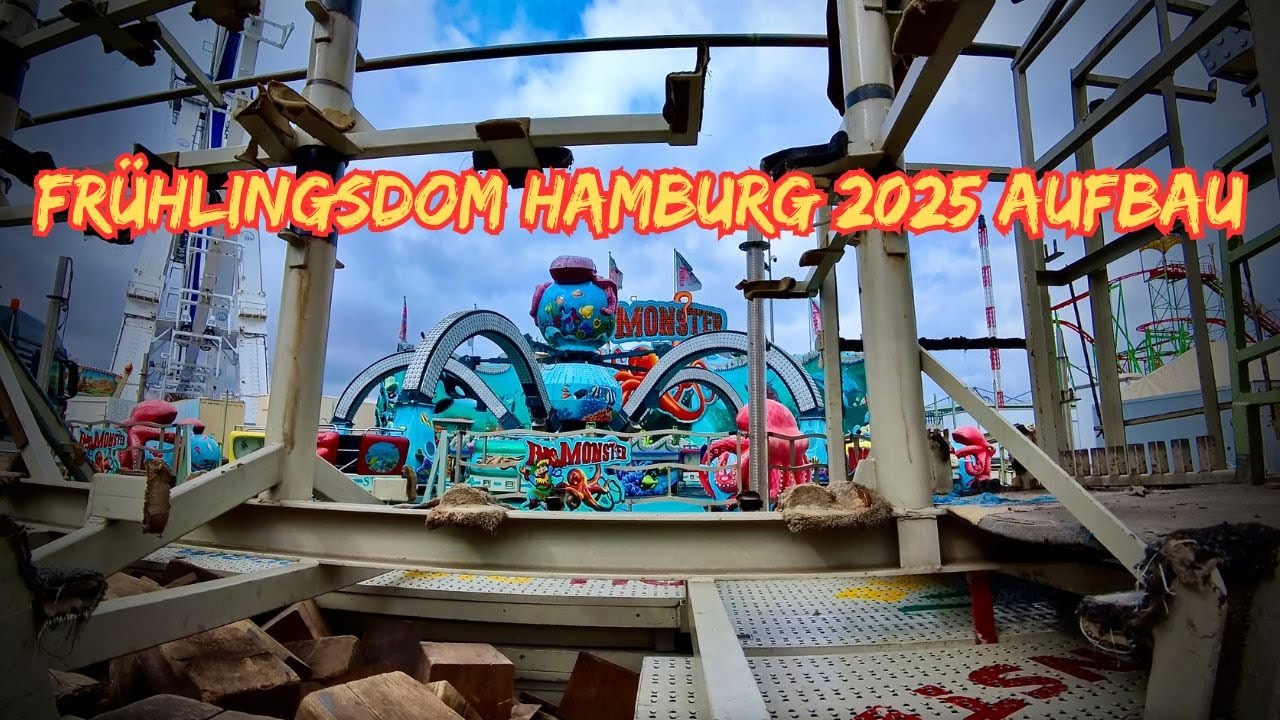 Frühlingsdom Hamburg 2025🚧 Exklusive Einblicke!POV:Blick auf den Aufbau des Hamburger Frühlingsdoms