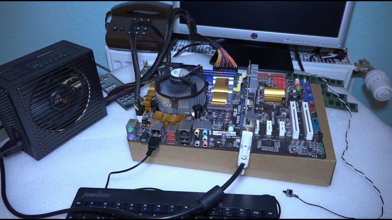 Windows XP Retro Gaming PC - Teil 2 - Einschalttest und Probleme mit dem Netzteil und Ram