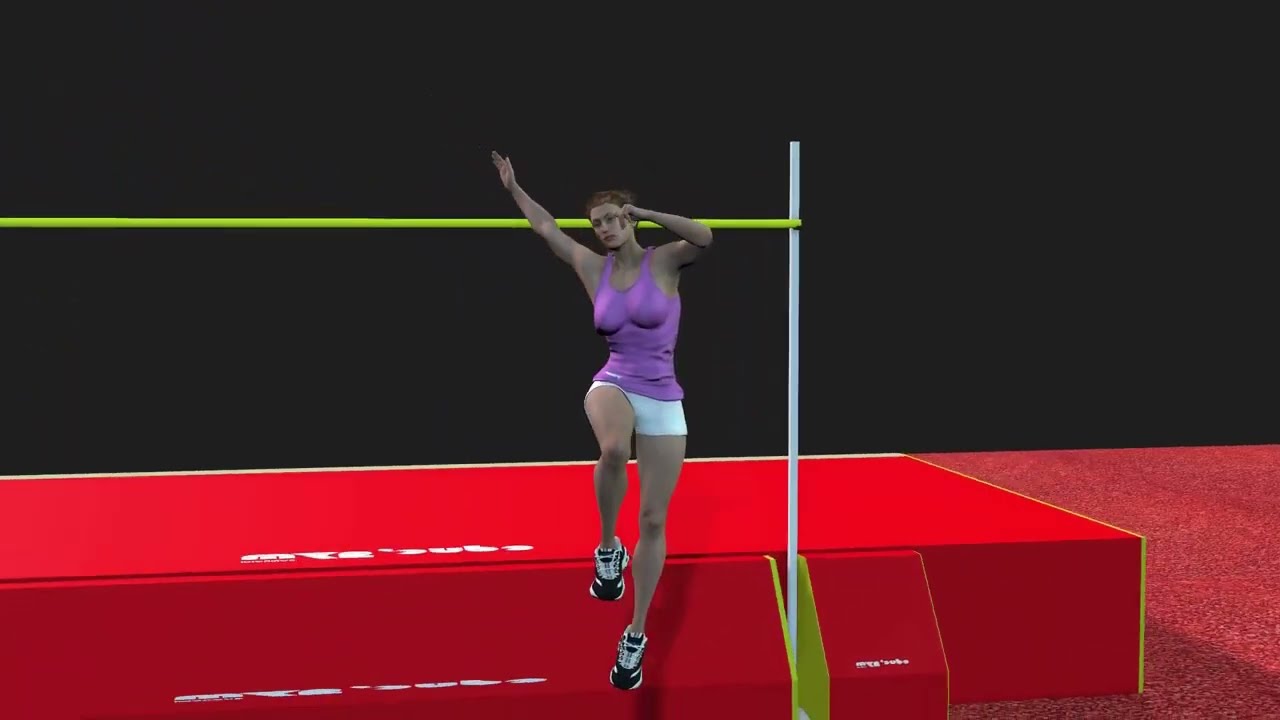 learn high jump technique المراحل الفنية لأداء الوثب العالي