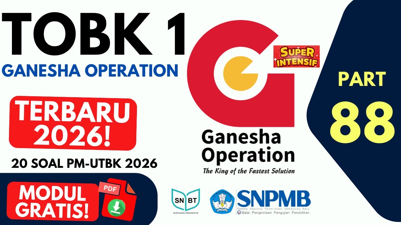 20 Soal PM SNBT 2026 Terbaru GO Super Intensif + Pembahasan Lengkap (Wajib!)